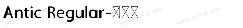 Antic Regular字体转换